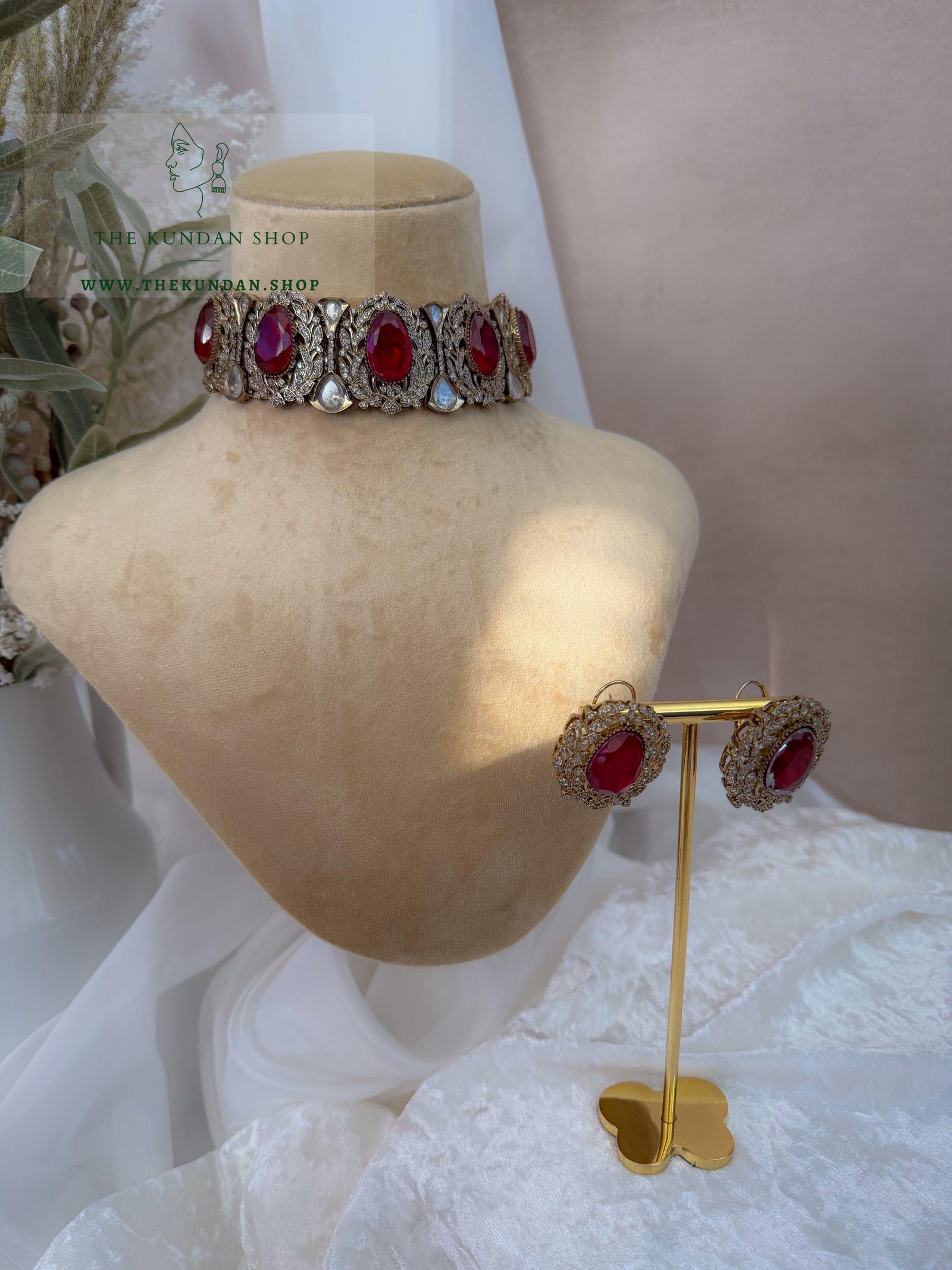 Almost Famous // Ruby Necklace Sets THE KUNDAN SHOP 