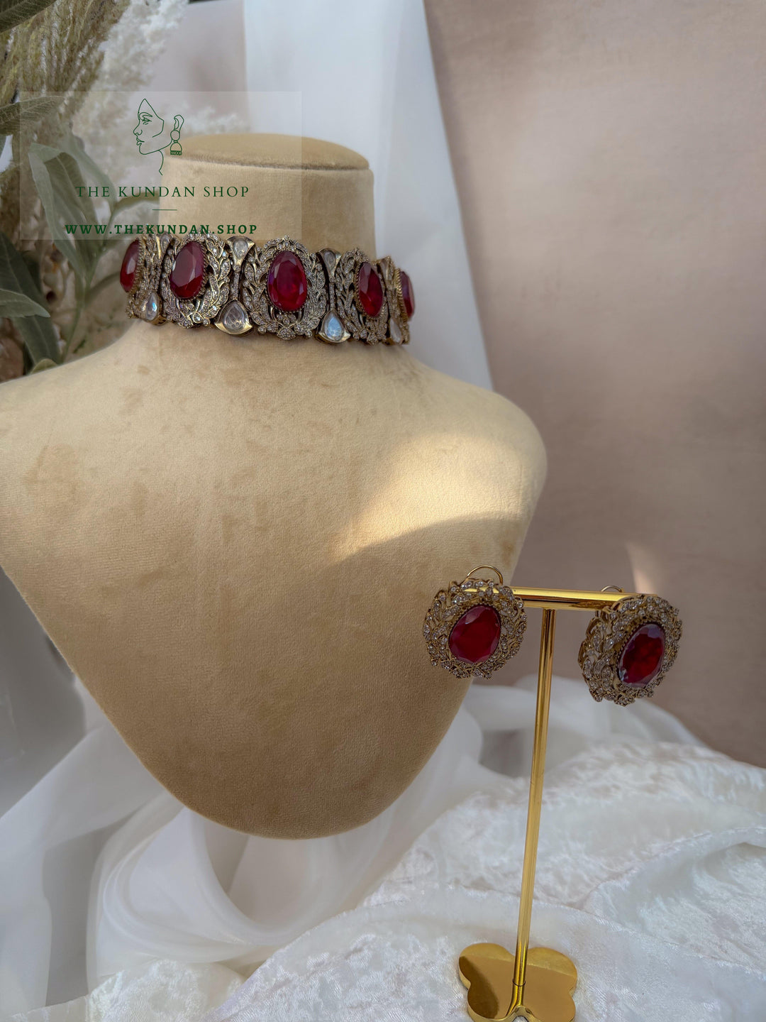 Almost Famous // Ruby Necklace Sets THE KUNDAN SHOP 