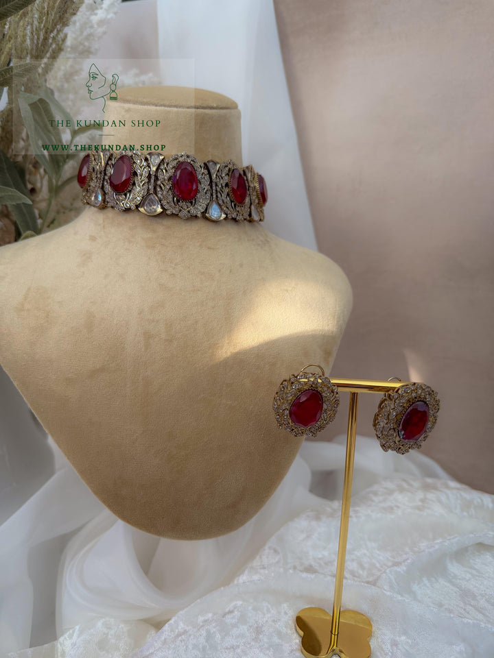 Almost Famous // Ruby Necklace Sets THE KUNDAN SHOP 