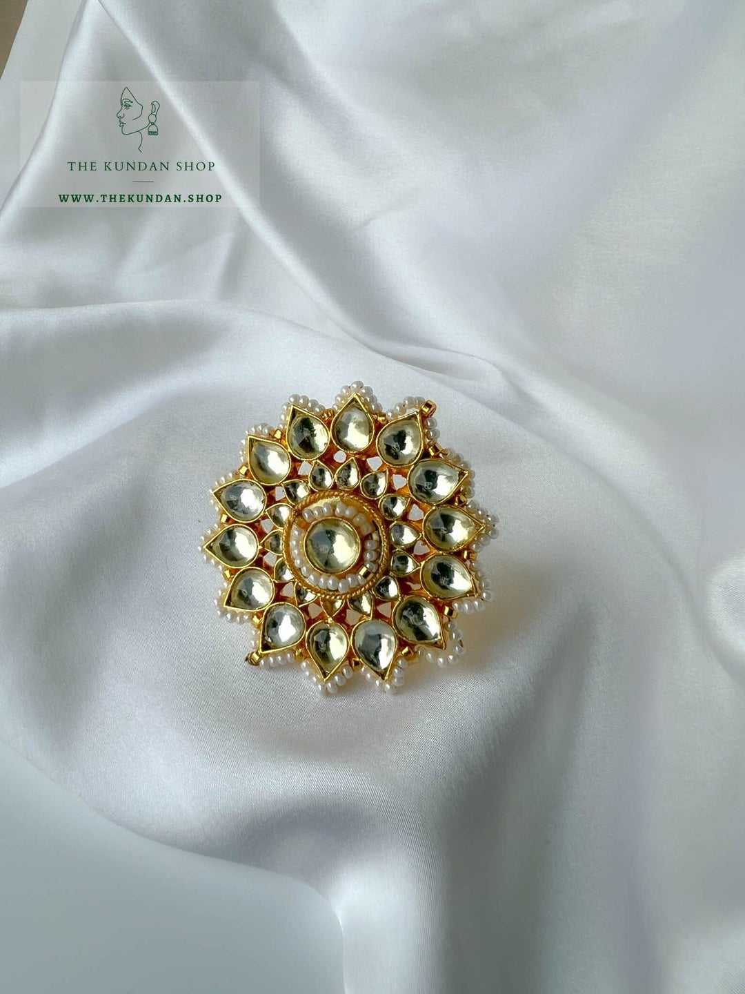 Blooming Garden Oversize Ring Ring THE KUNDAN SHOP 