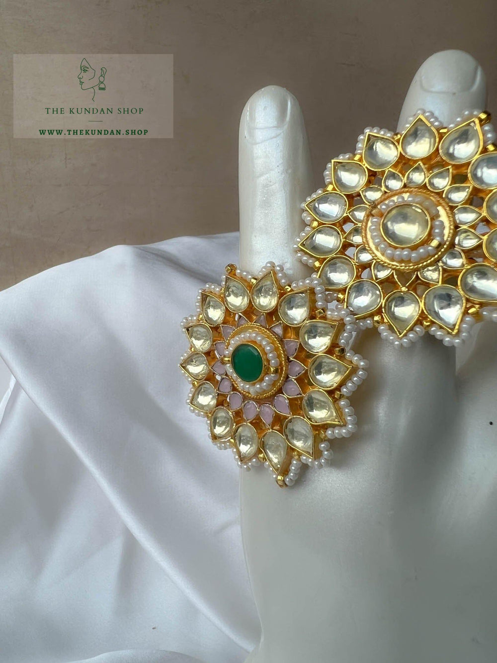 Blooming Garden Oversize Ring Ring THE KUNDAN SHOP 