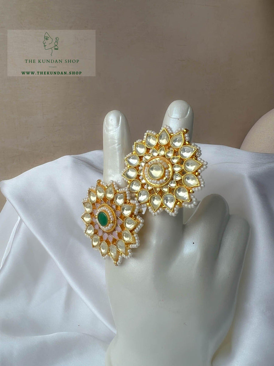 Blooming Garden Oversize Ring Ring THE KUNDAN SHOP 