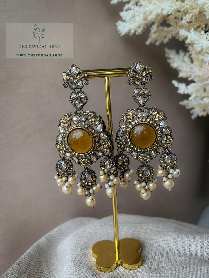 Encrusted in Stones Earrings THE KUNDAN SHOP 