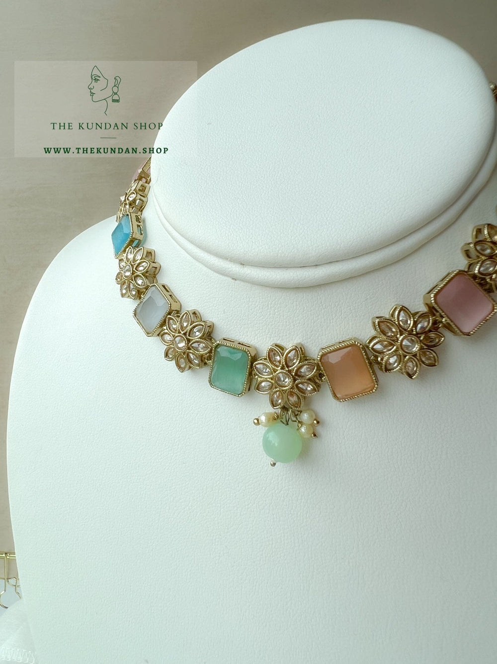 Private in Pastels Necklace Sets THE KUNDAN SHOP 