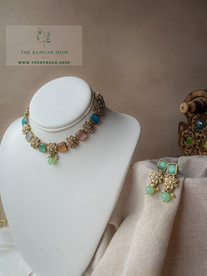 Private in Pastels Necklace Sets THE KUNDAN SHOP 