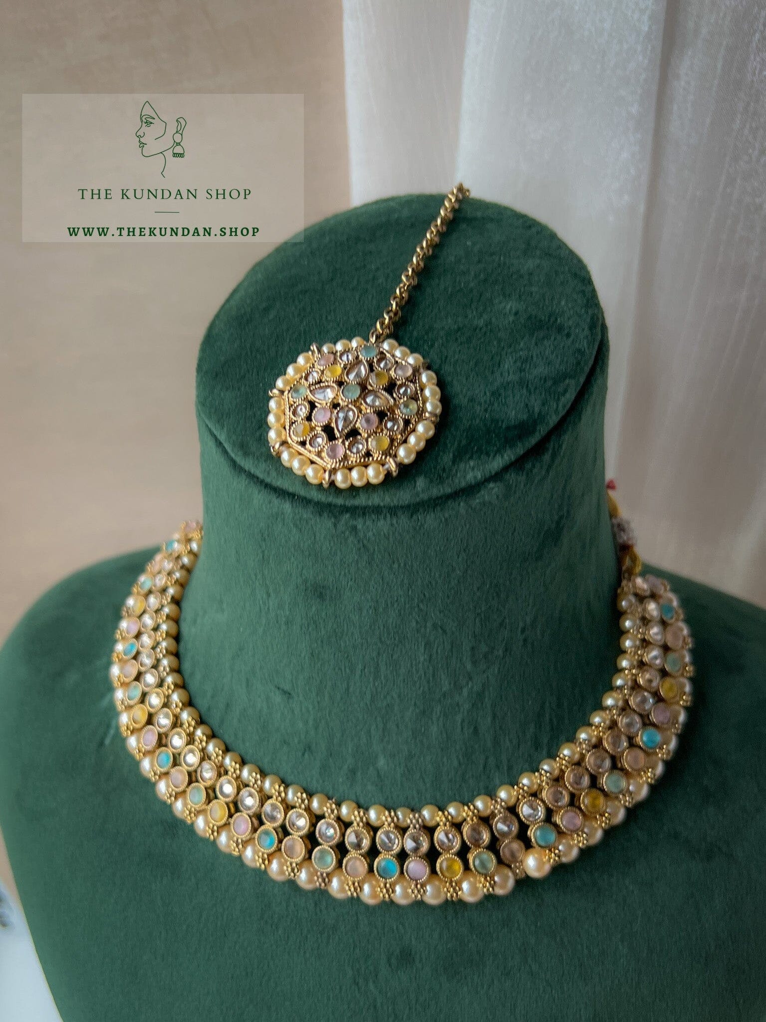Raised in Pastels Necklace Sets THE KUNDAN SHOP 