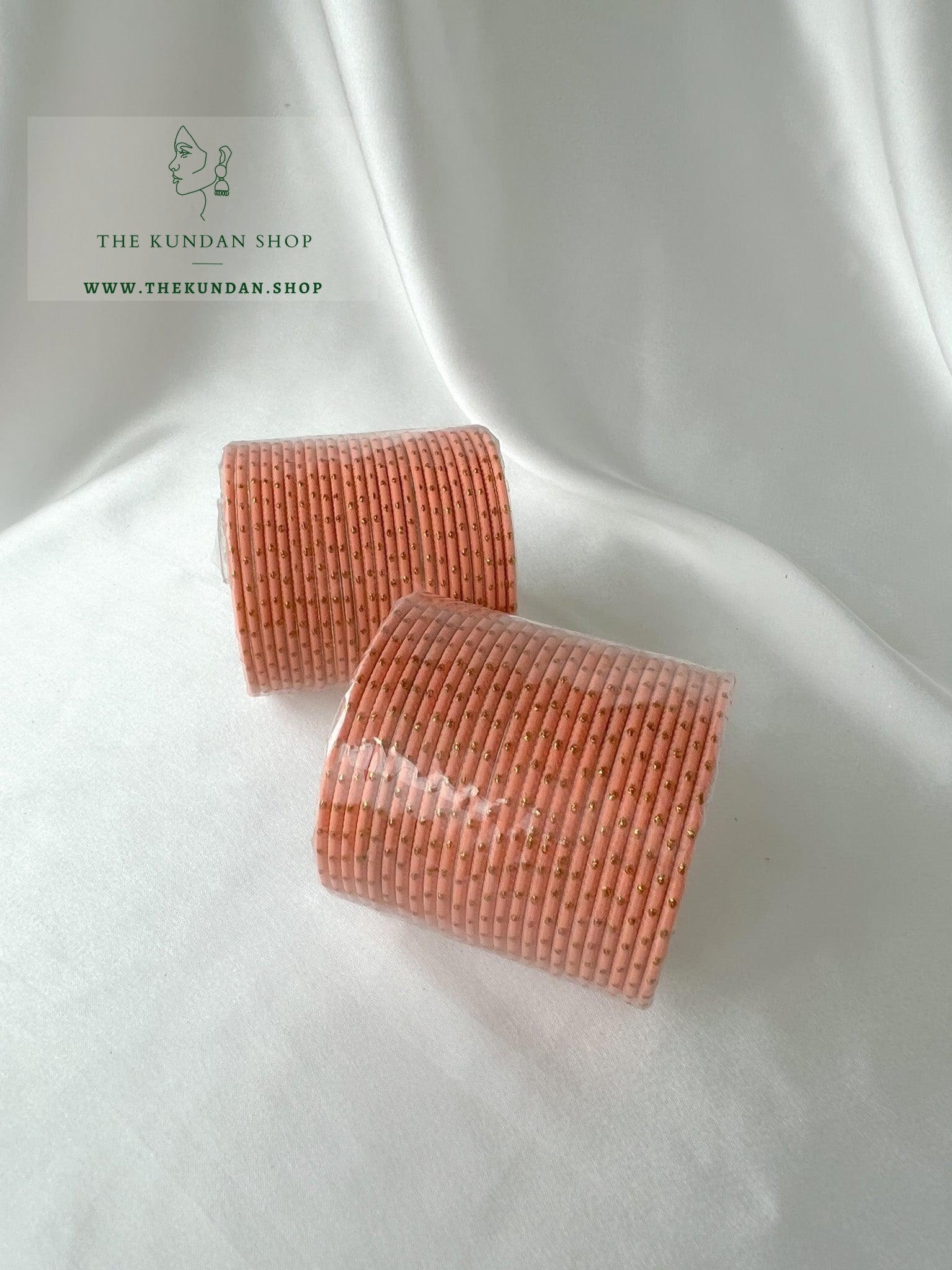 Childs Bangles in Peach Bangles THE KUNDAN SHOP 