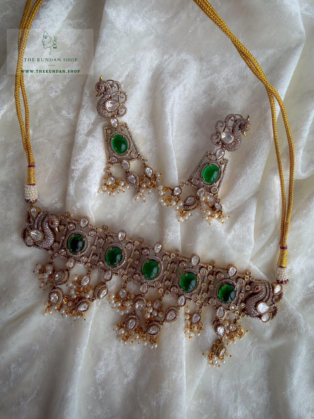 Jaded in Green Necklace Sets THE KUNDAN SHOP 