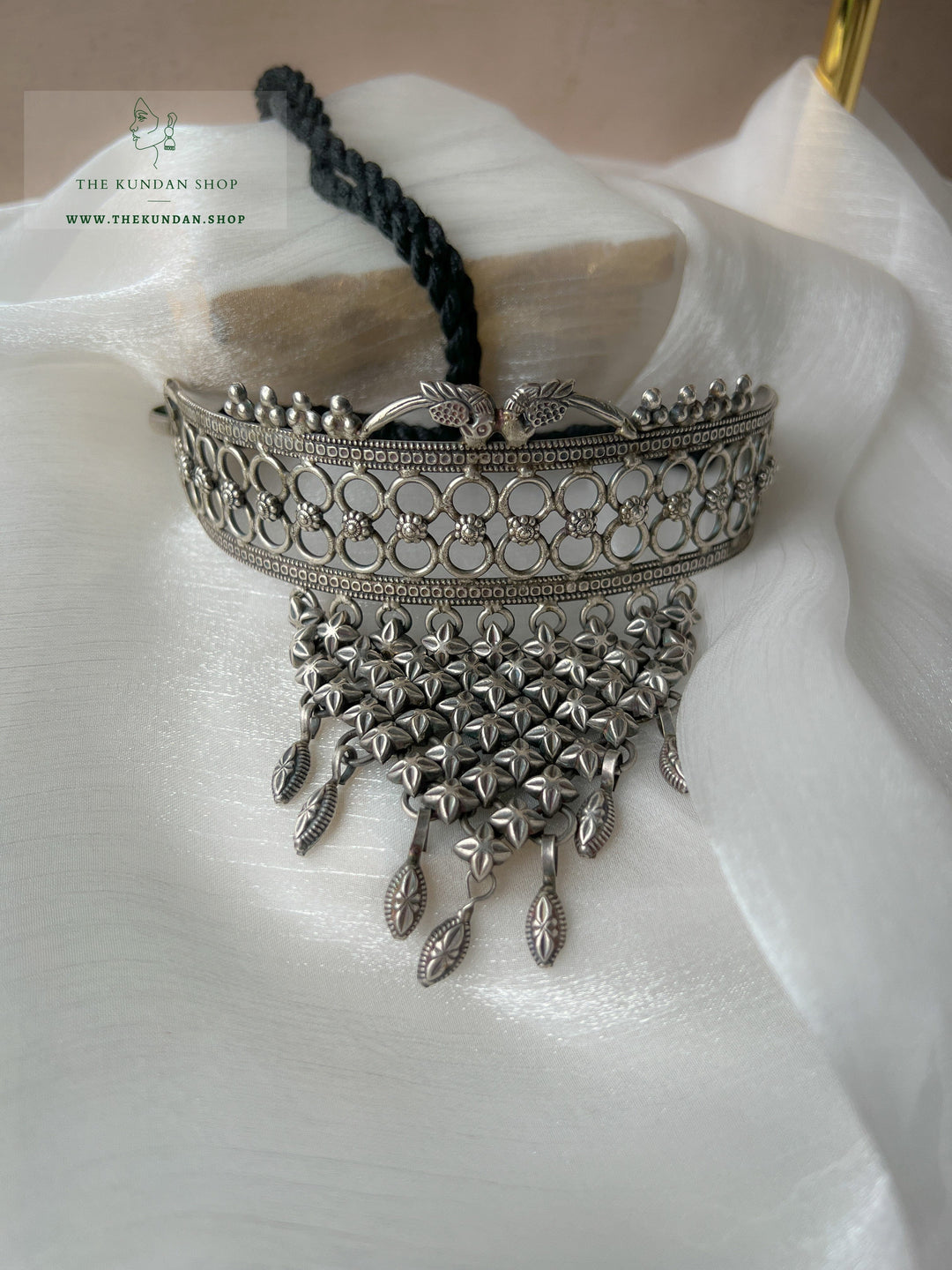 Believe Choker // Oxidized Silver Necklace Sets THE KUNDAN SHOP 