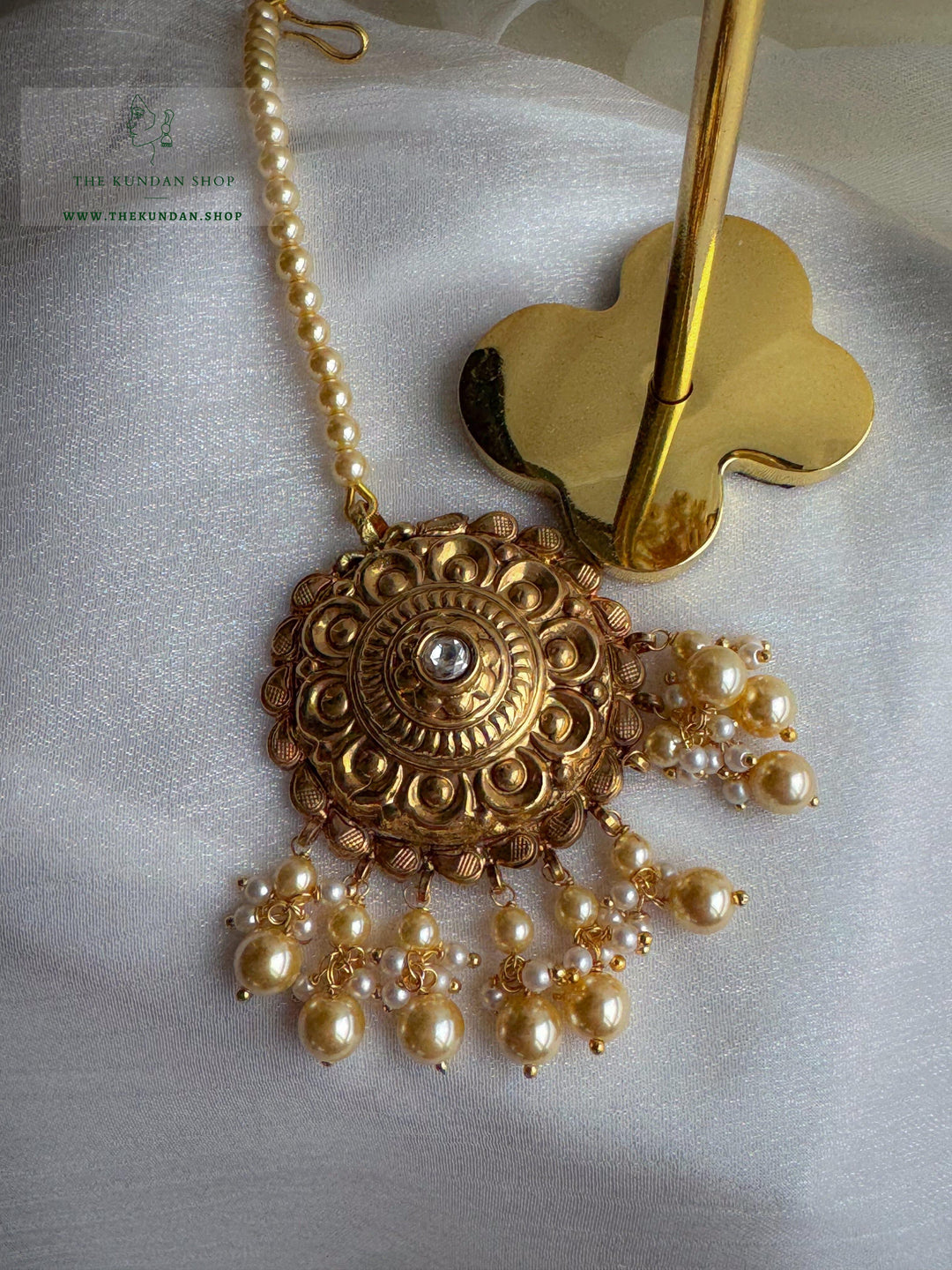 Blushing Pearl in Antique Necklace Sets THE KUNDAN SHOP 