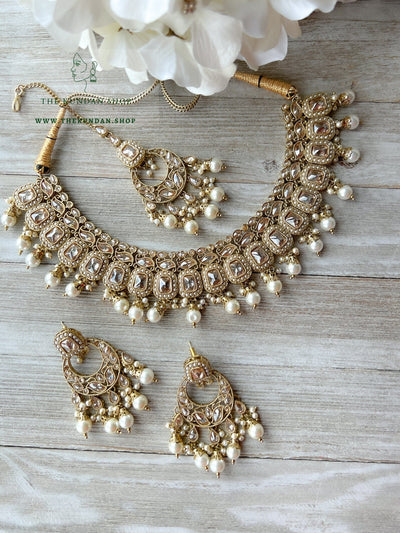 Salient 2.0 Polki in Pearl Necklace Sets THE KUNDAN SHOP 