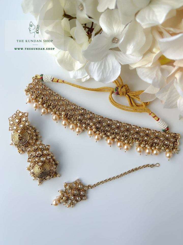 Keeper in Champagne Necklace Sets THE KUNDAN SHOP 