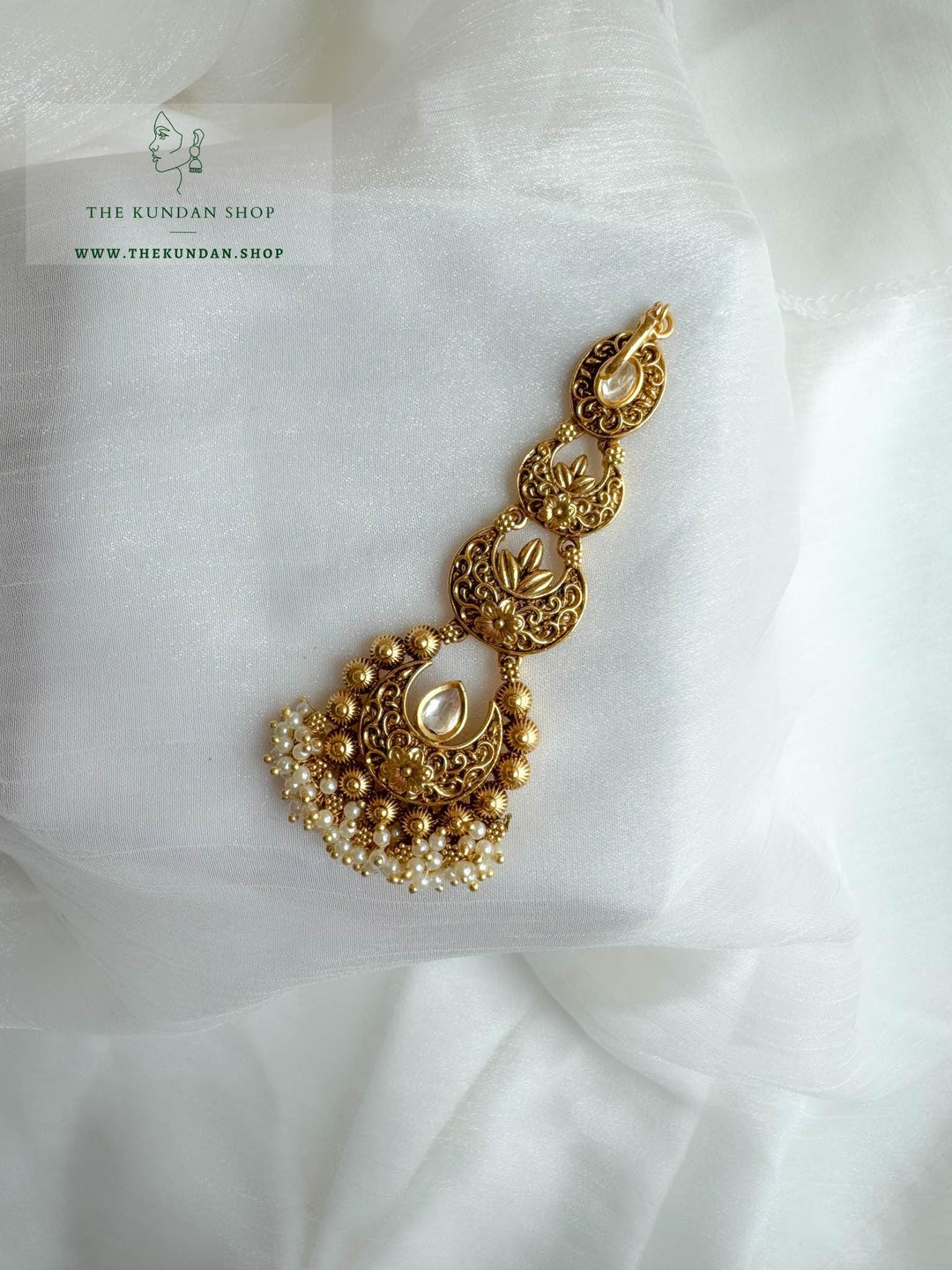 Pearl Cluster in Antique Necklace Sets THE KUNDAN SHOP 