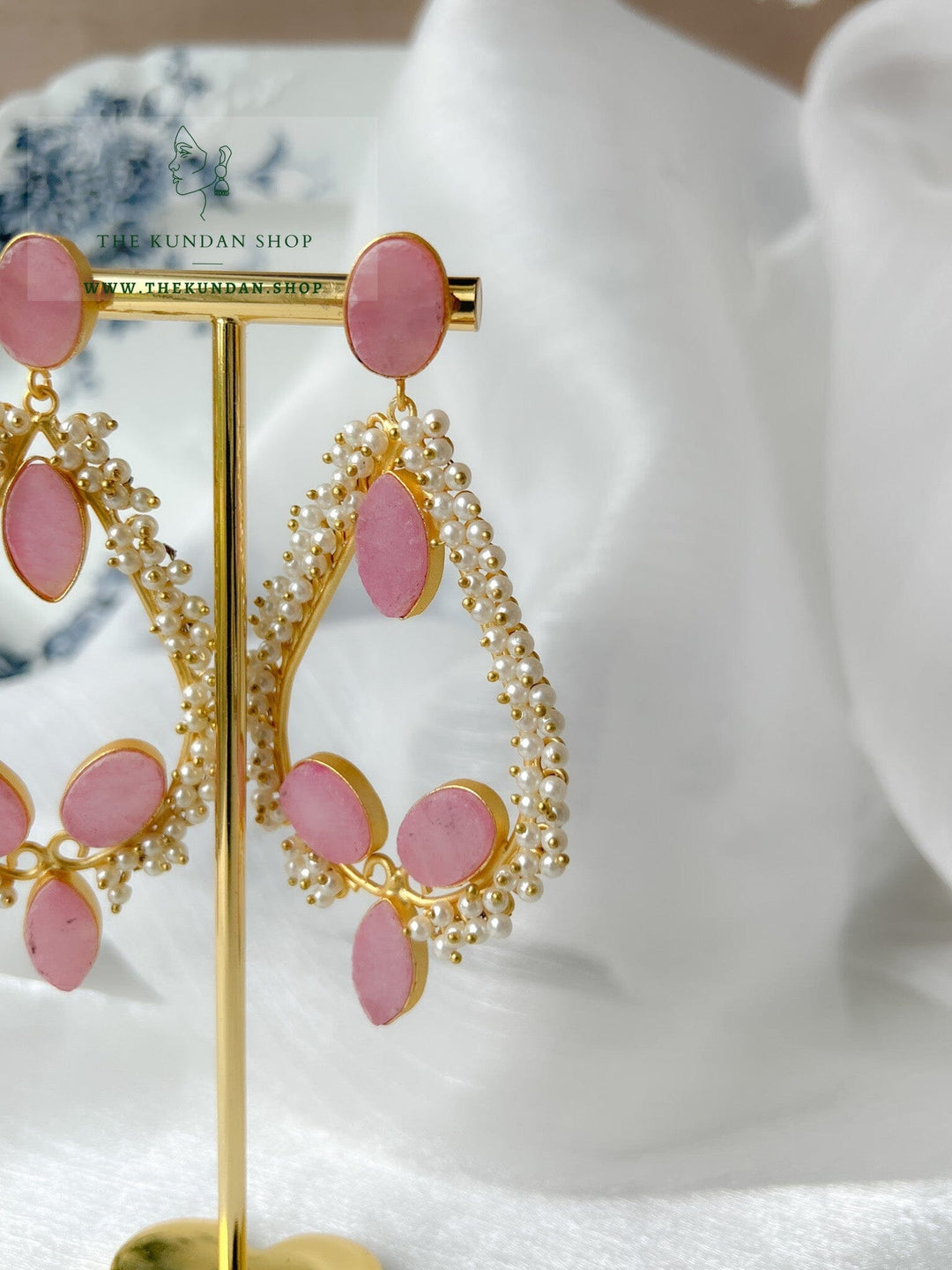 Winners Reward in Pearl Cluster Earrings THE KUNDAN SHOP 