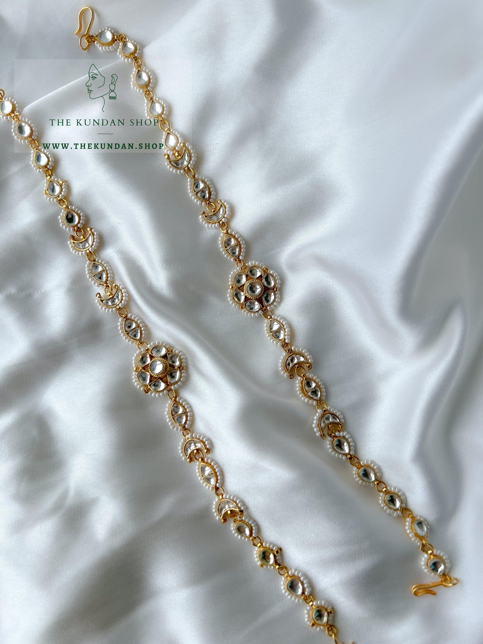 Center Stage - Floral Headband Mathapathi THE KUNDAN SHOP 