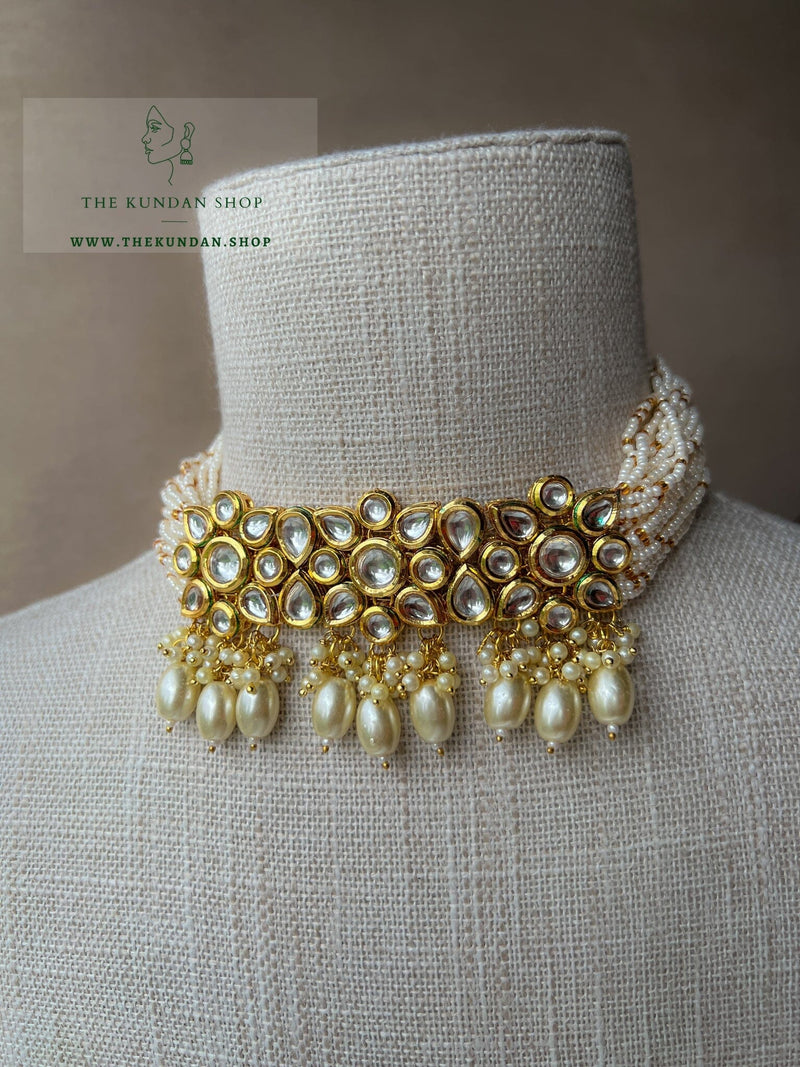 Kundan Petals with Pearls Necklace Sets THE KUNDAN SHOP 