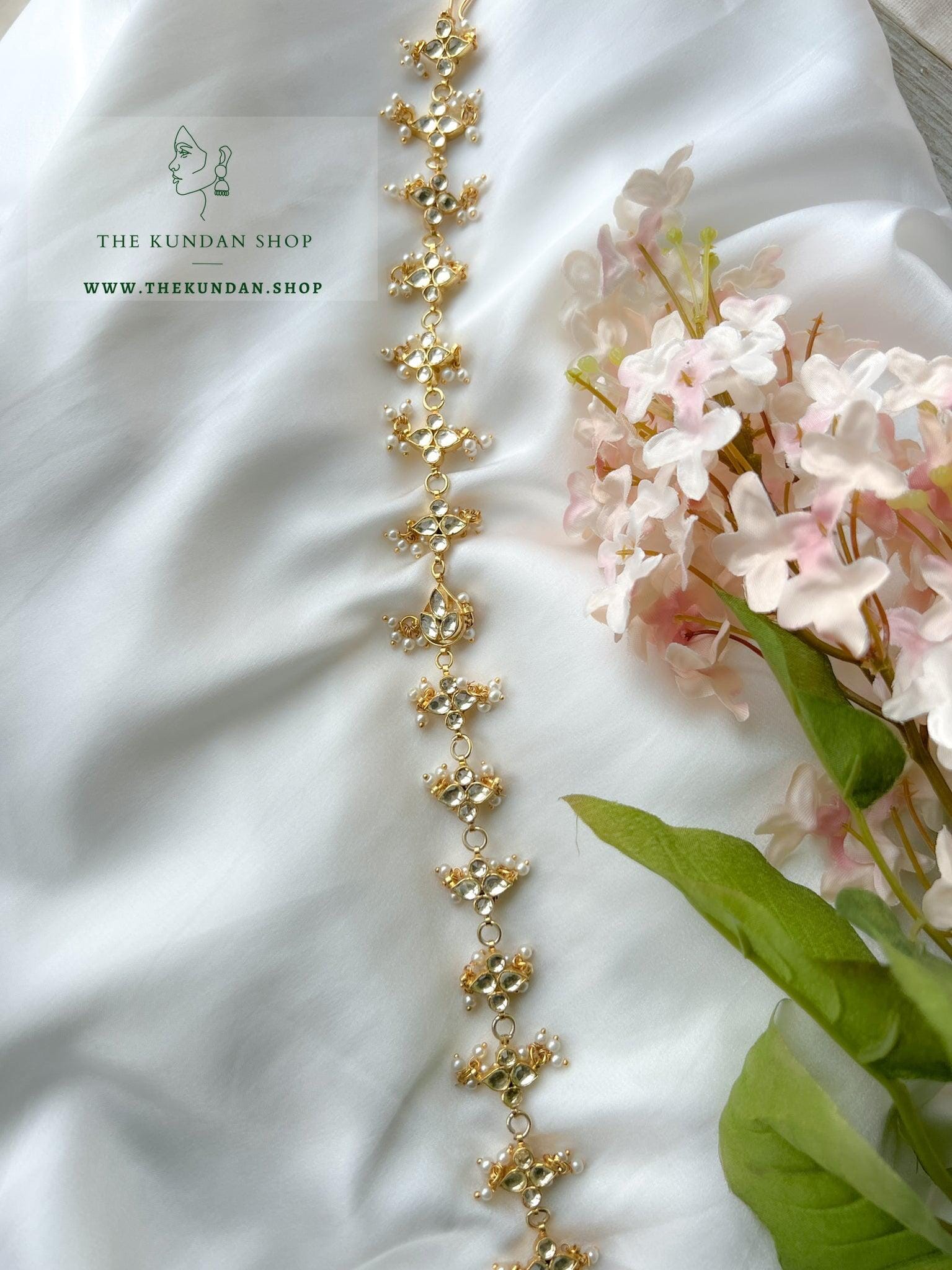 A Pearl Kiss - Headband Mathapathi THE KUNDAN SHOP 
