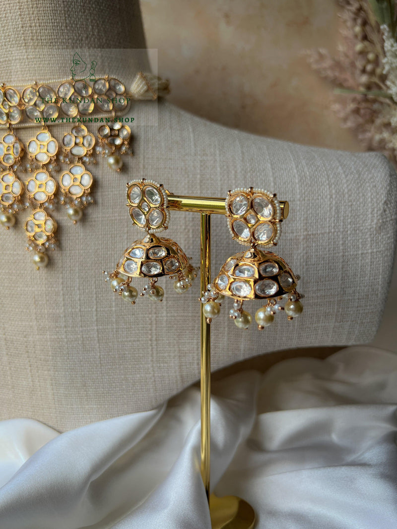 Kundan Drops in Pearl Necklace Sets THE KUNDAN SHOP 