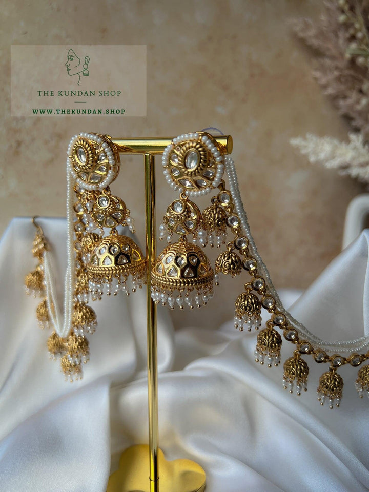 Inherit in Pearl Earrings THE KUNDAN SHOP 