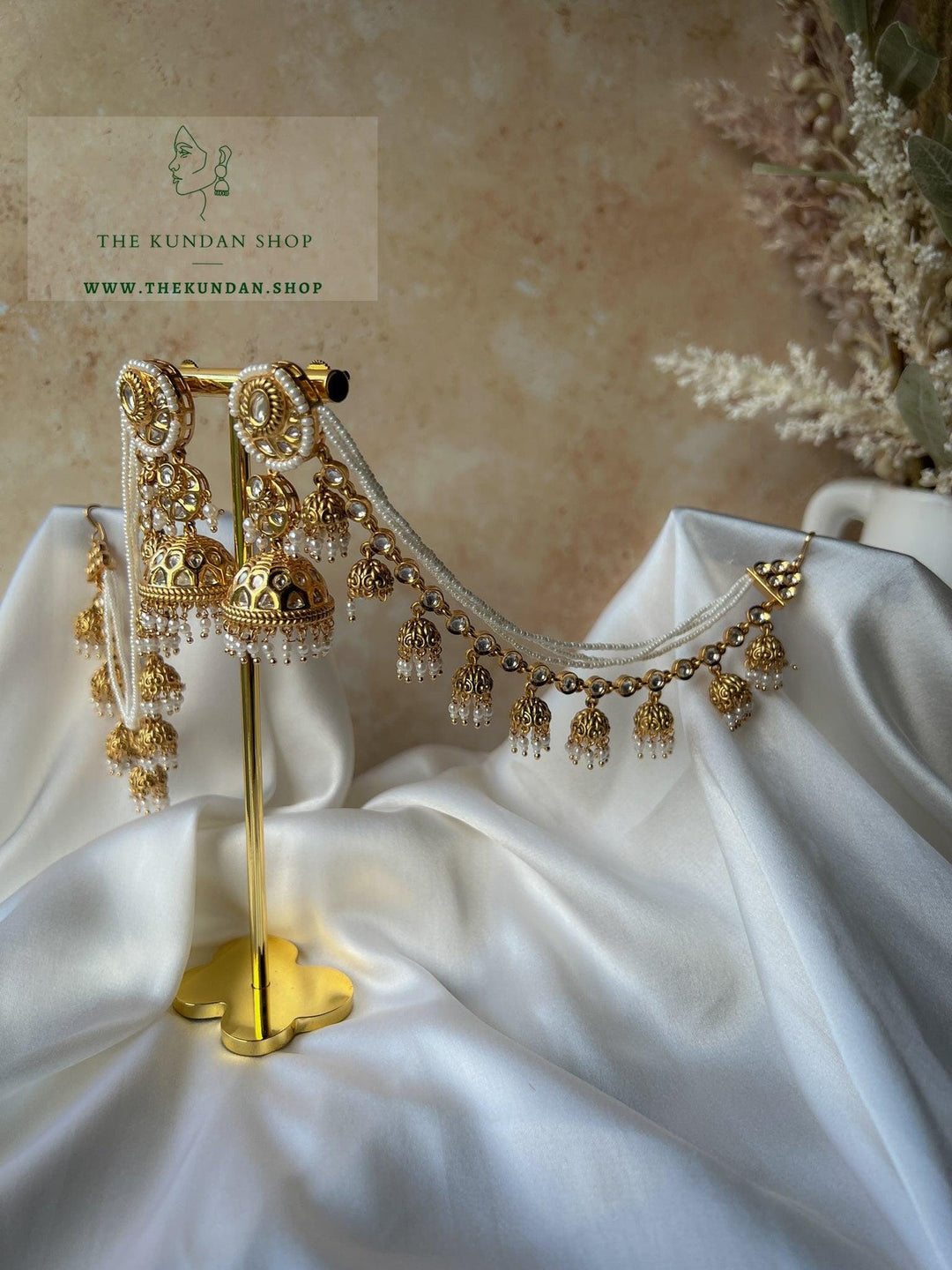 Inherit in Pearl Earrings THE KUNDAN SHOP 