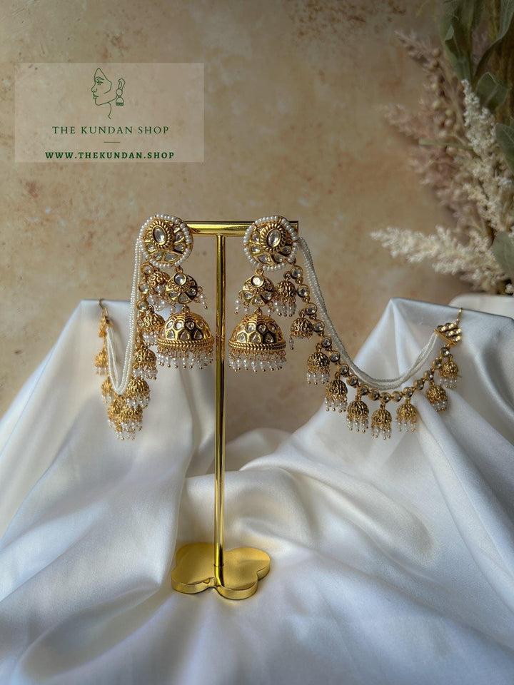 Inherit in Pearl Earrings THE KUNDAN SHOP 