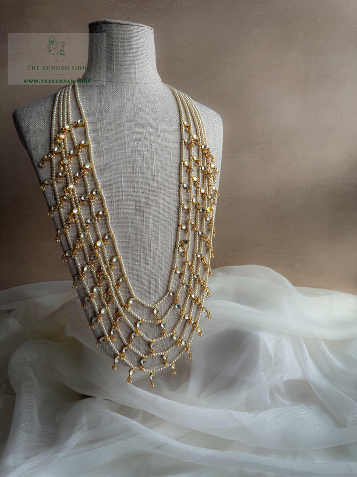 Kundan Drops // Multi-Layer Mala Necklace Sets THE KUNDAN SHOP 5 Layers 