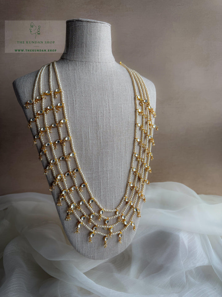 Kundan Drops // Multi-Layer Mala Necklace Sets THE KUNDAN SHOP 4 Layers 