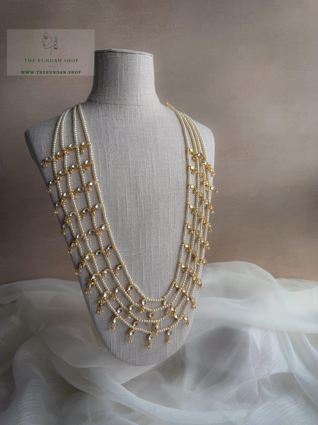 Kundan Drops // Multi-Layer Mala Necklace Sets THE KUNDAN SHOP 