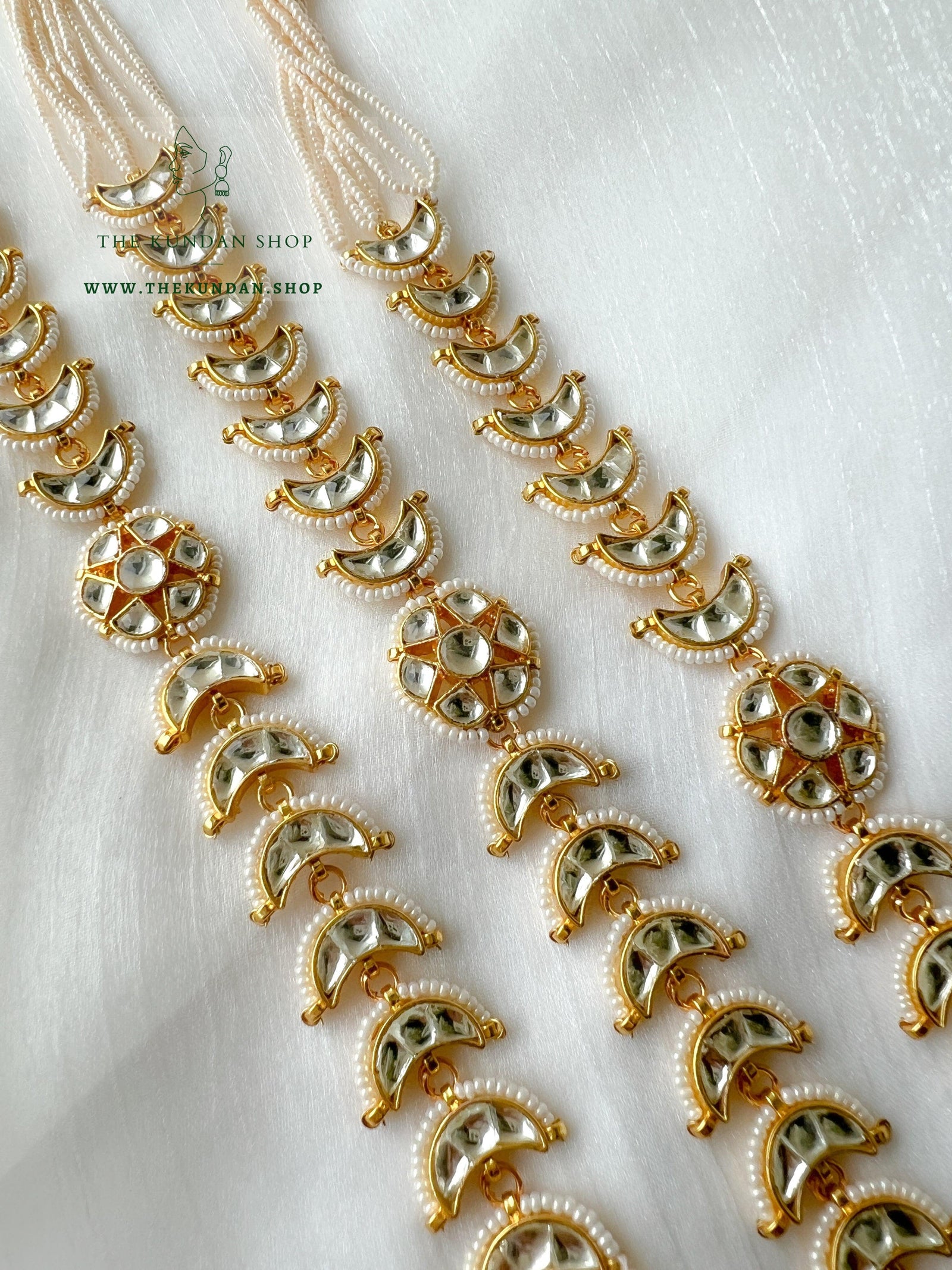 Multi Chaand - Pearl Headband Mathapathi THE KUNDAN SHOP 