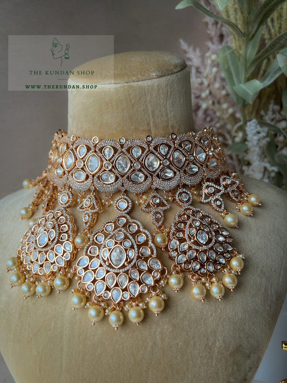 Romance in Pearl Necklace Sets THE KUNDAN SHOP 