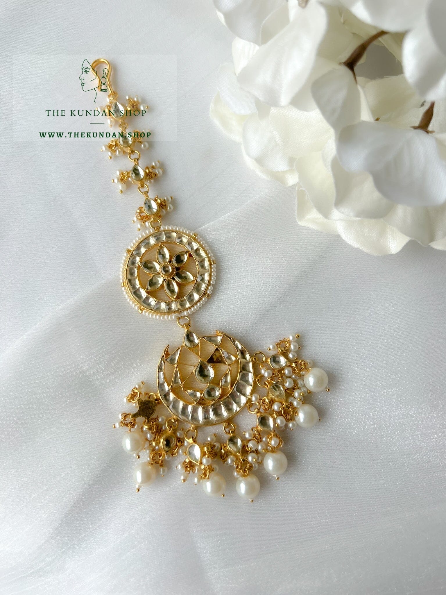 Statement Chain - Kundan Tikka Maangtikka THE KUNDAN SHOP 