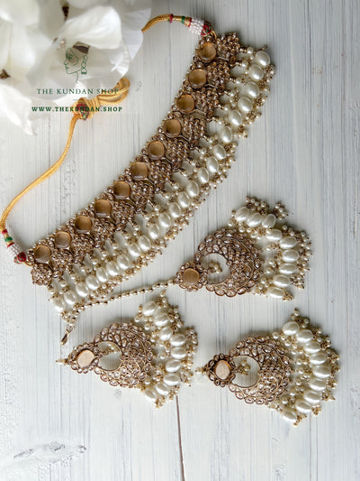 Fall Apart in Pearl Necklace Sets THE KUNDAN SHOP 