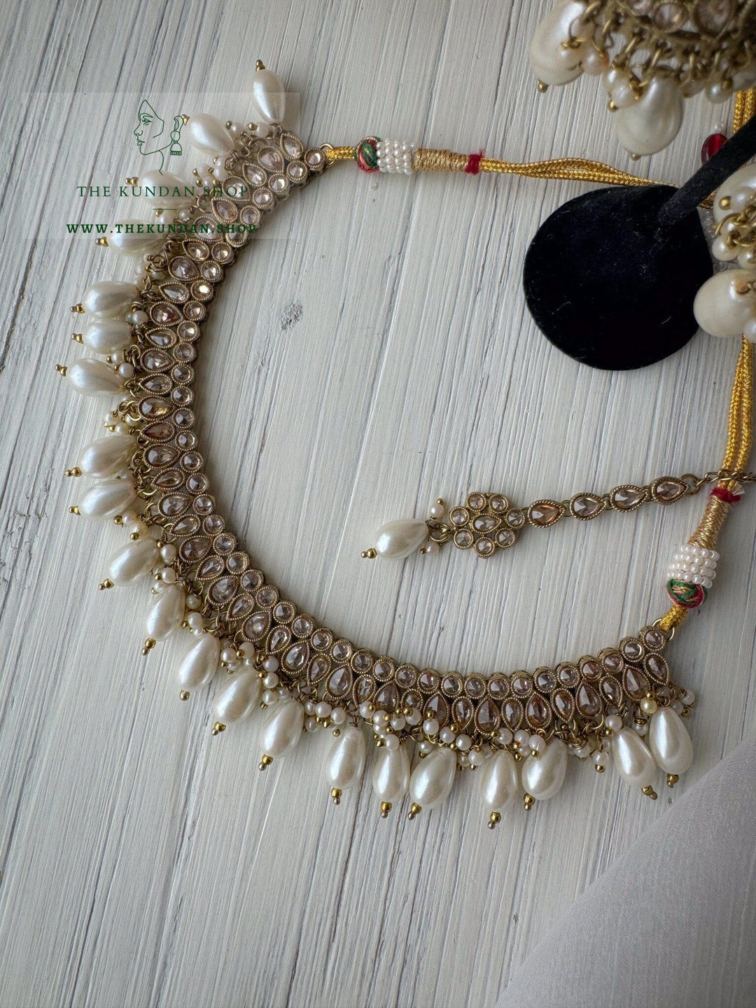 Saving Grace in Pearl Necklace Sets THE KUNDAN SHOP 