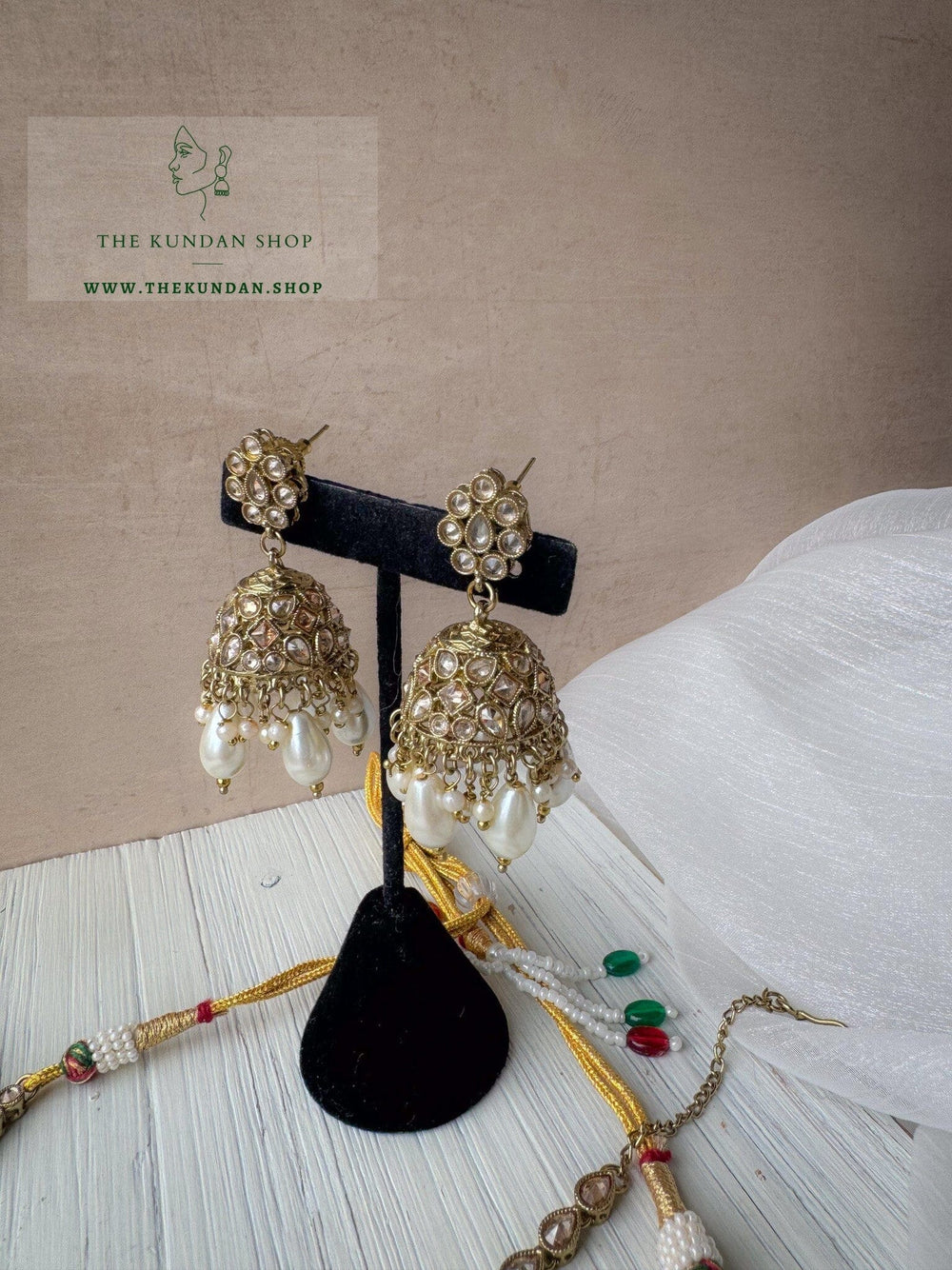 Saving Grace in Pearl Necklace Sets THE KUNDAN SHOP 