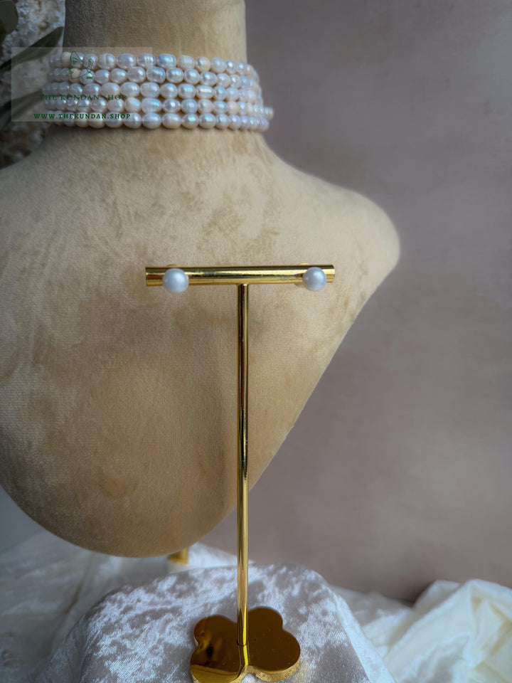 Delicate Pearl Necklace Sets THE KUNDAN SHOP 