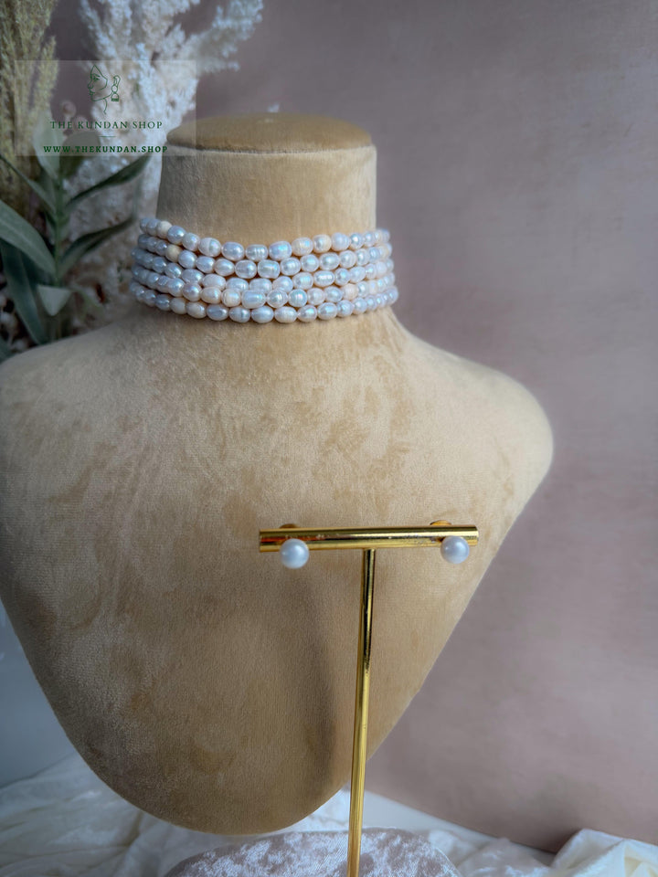 Delicate Pearl Necklace Sets THE KUNDAN SHOP 