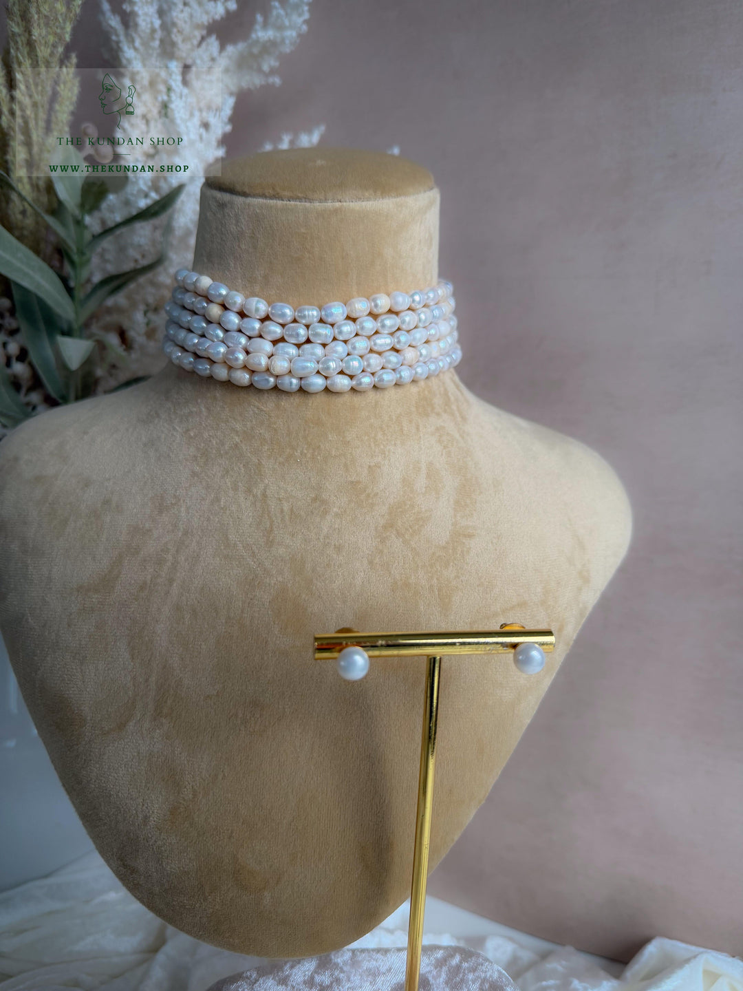 Delicate Pearl Necklace Sets THE KUNDAN SHOP 
