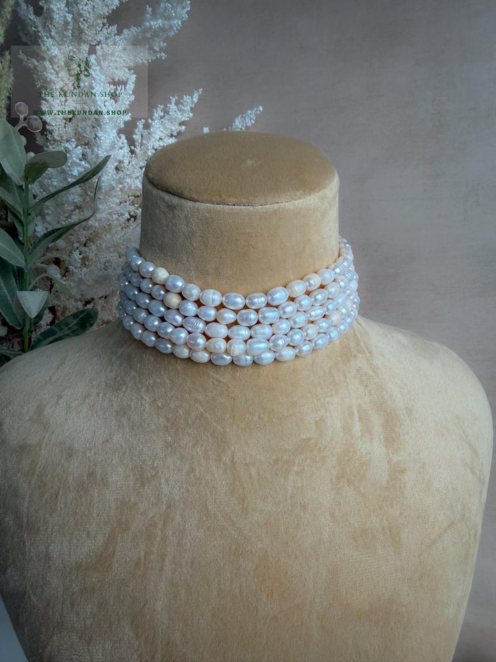 Delicate Pearl Necklace Sets THE KUNDAN SHOP 