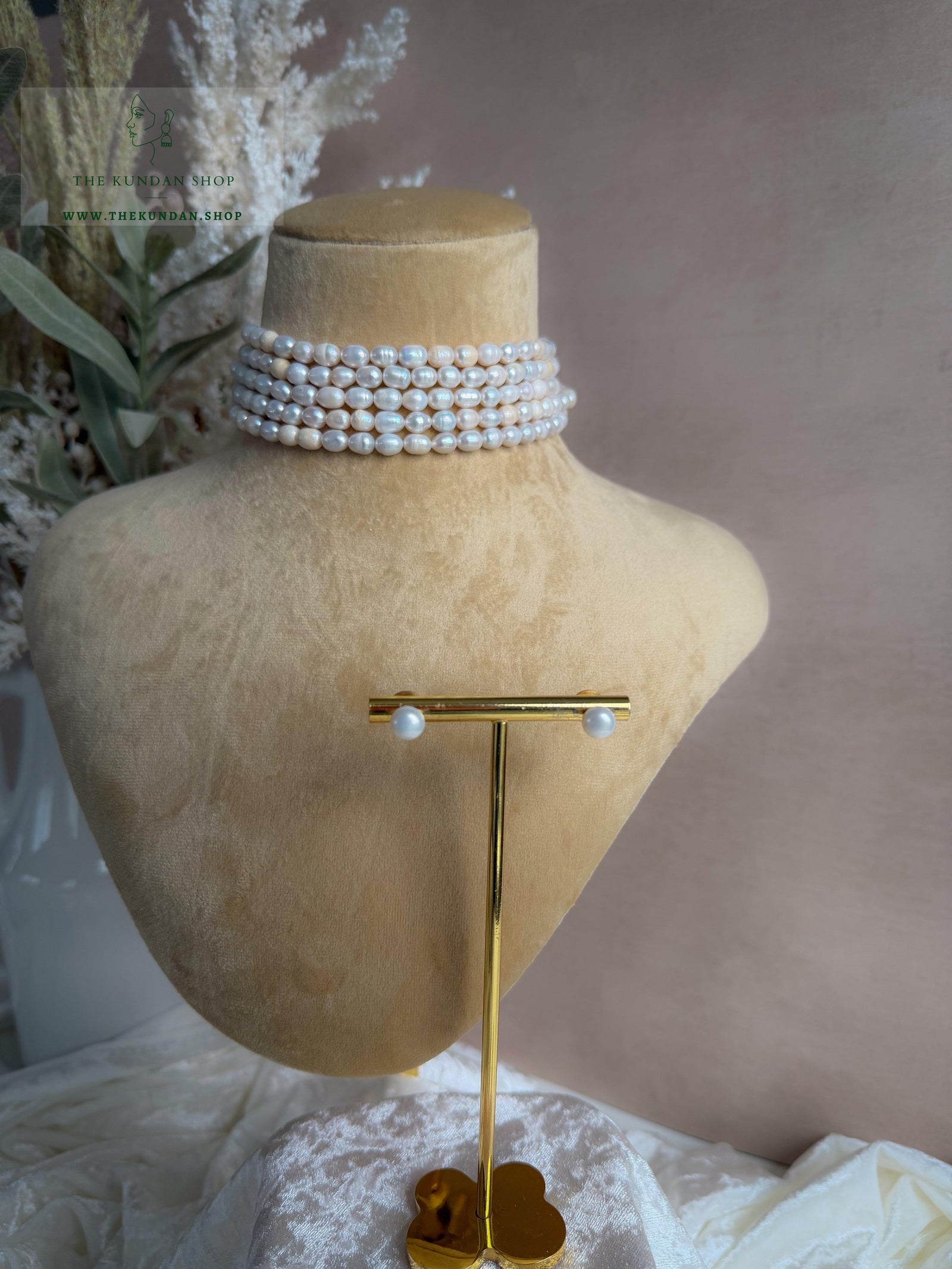 Delicate Pearl Necklace Sets THE KUNDAN SHOP 