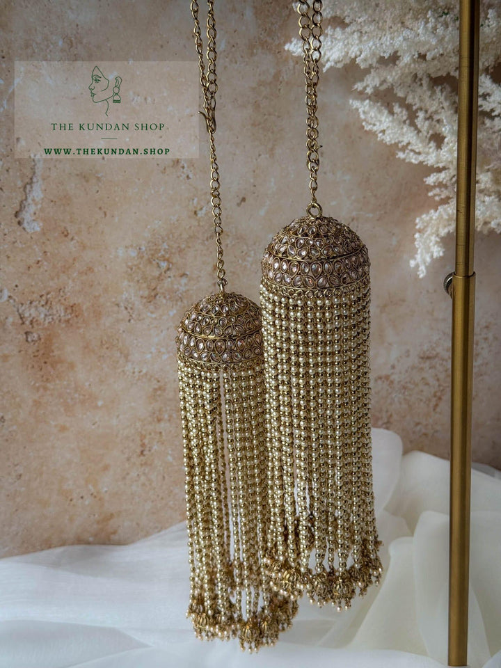 Antique Pearl Chains & Jhumkis // Kaleeray Kaleeray THE KUNDAN SHOP 