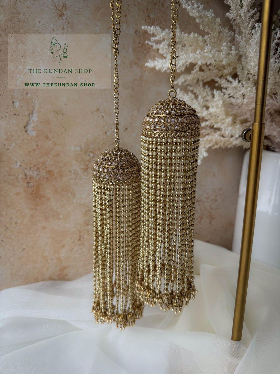 Antique Pearl Chains & Jhumkis // Kaleeray Kaleeray THE KUNDAN SHOP 