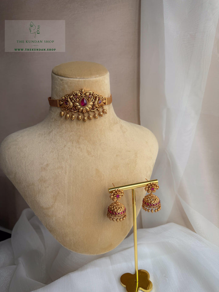 Deliberate in Antique // Pink Necklace Sets THE KUNDAN SHOP 
