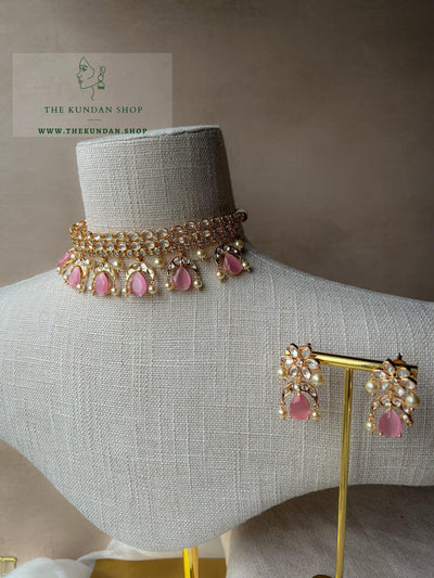 Chaand & Stones in Pink Necklace Sets THE KUNDAN SHOP 