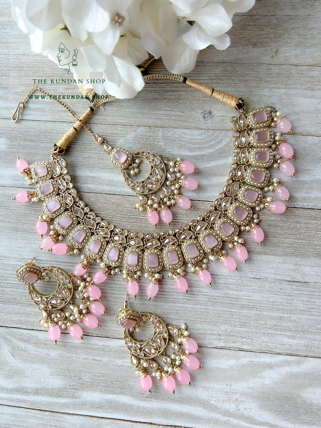 Salient 2.0 Polki in Pink Necklace Sets THE KUNDAN SHOP 