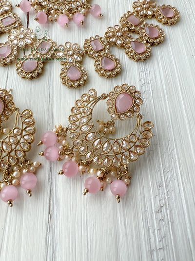 Heavenly in Pink Necklace Sets THE KUNDAN SHOP 