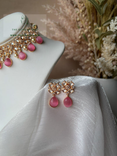 Spirited Kundan in Pink Necklace Sets THE KUNDAN SHOP 