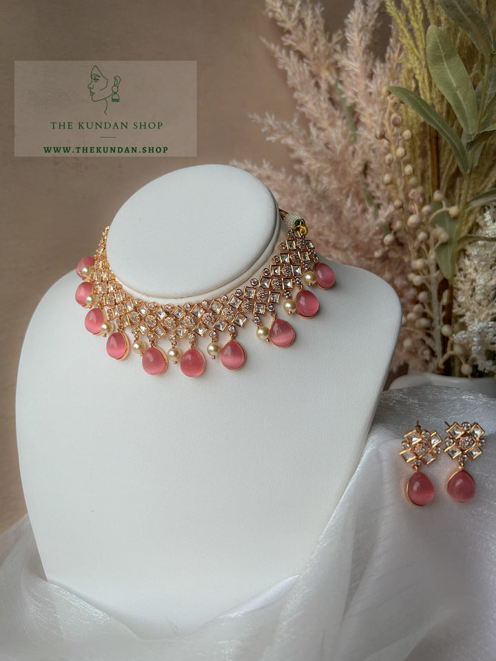 Spirited Kundan in Pink Necklace Sets THE KUNDAN SHOP 