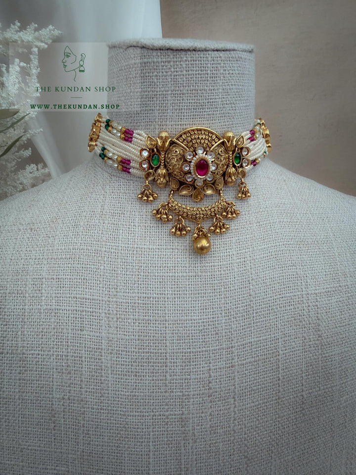 Pretty Habits // Pink &amp; Green Necklace Sets THE KUNDAN SHOP 