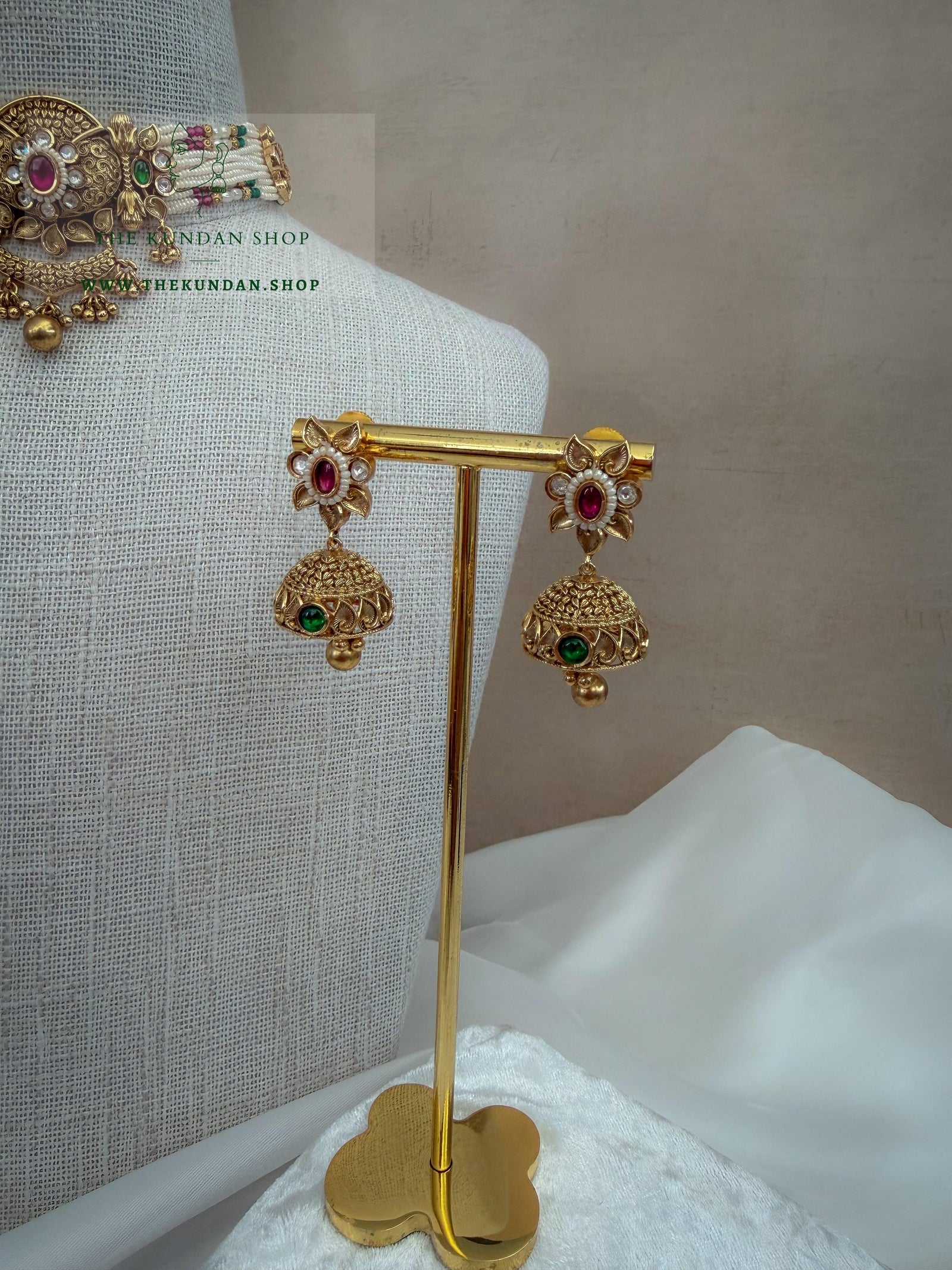 Pretty Habits // Pink & Green Necklace Sets THE KUNDAN SHOP 