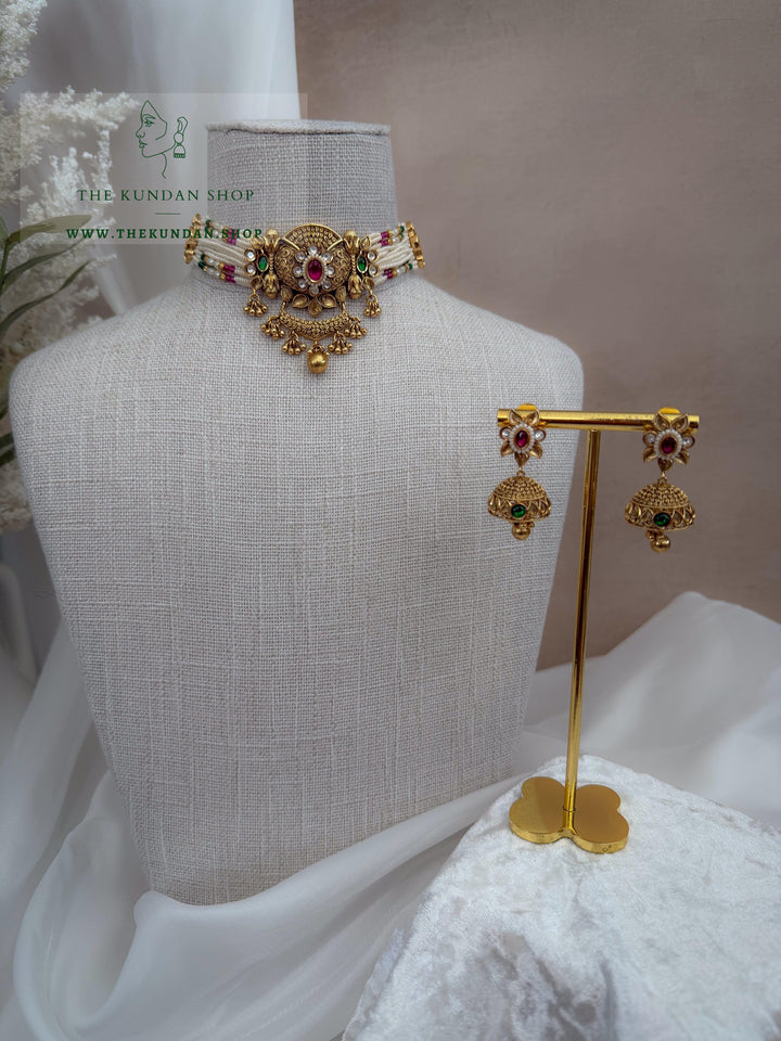 Pretty Habits // Pink &amp; Green Necklace Sets THE KUNDAN SHOP 